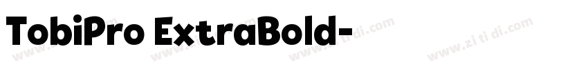 TobiPro ExtraBold字体转换